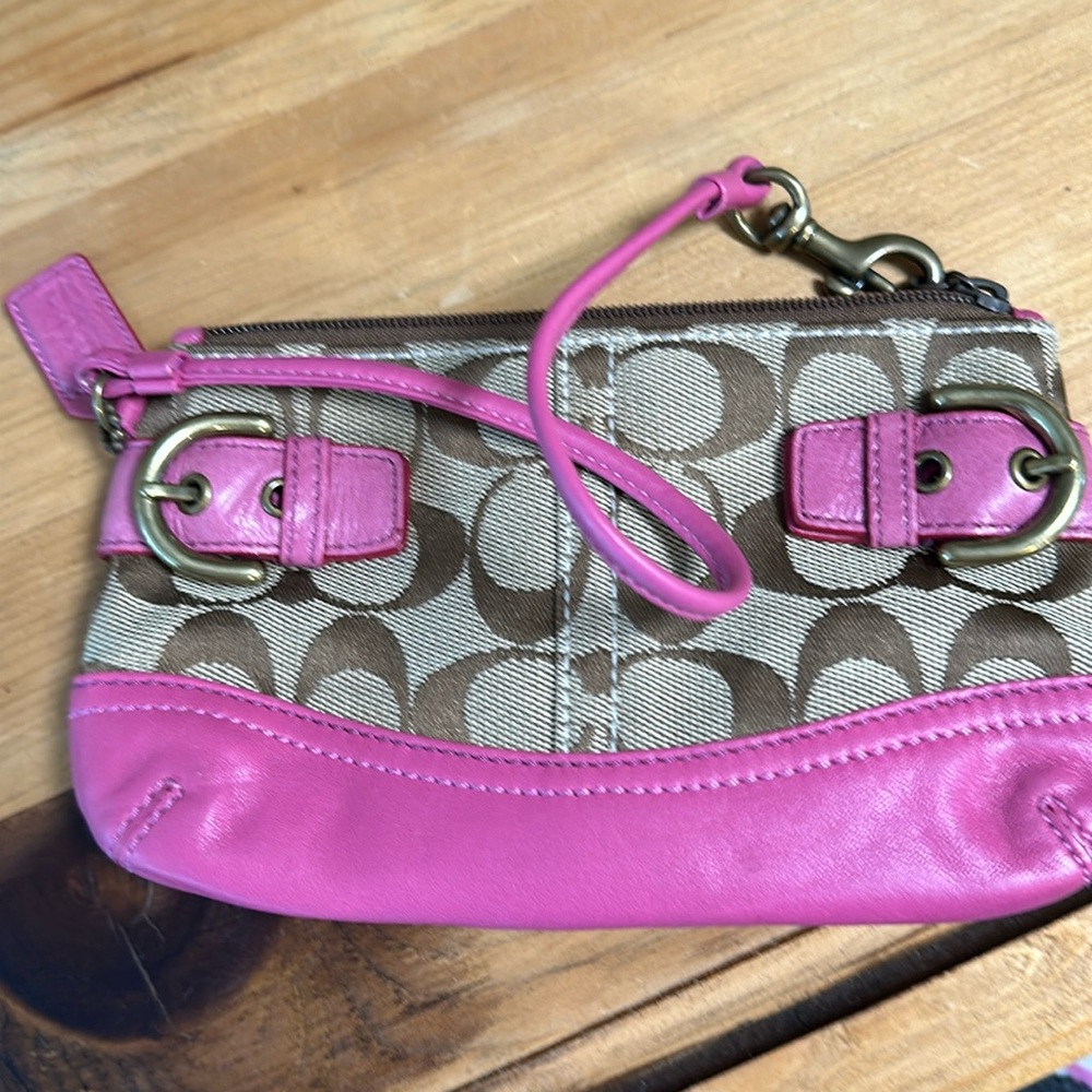 Coach small wristlet